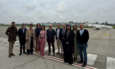 N-VA delegatie luchthaven Kortrijk Wevelgem