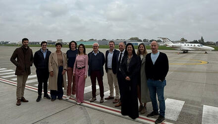 N-VA delegatie luchthaven Kortrijk Wevelgem